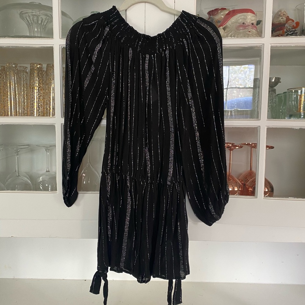 Black + Silver Romper